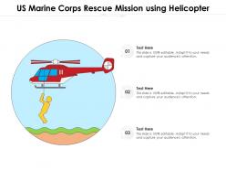 Us marine corps rescue mission using helicopter