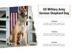 Us military army german shephard dog