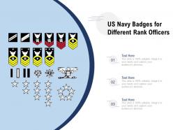 Us navy badges for different rank officers
