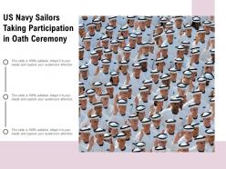 US Navy Sailors Taking Participation In Oath Ceremony