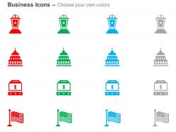 Us security white house national flag ppt icons graphics
