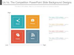 Us vs the competition powerpoint slide background designs