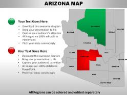 Usa arizona state powerpoint maps