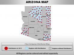 Usa arizona state powerpoint maps