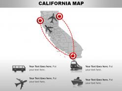 Usa california state powerpoint maps
