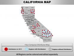 Usa california state powerpoint maps