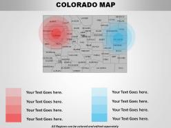 USA Colorado State Powerpoint Maps