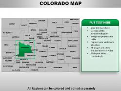 USA Colorado State Powerpoint Maps