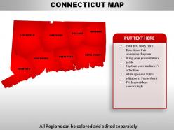 Usa connecticut state powerpoint maps