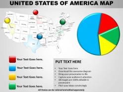 Usa country powerpoint map layout 1314