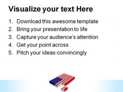 Usa flag americana powerpoint templates and powerpoint backgrounds 0811