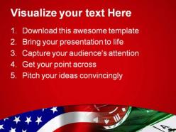 Usa flag and gambling game powerpoint templates and powerpoint backgrounds 0811