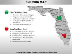 USA Florida State Powerpoint Maps