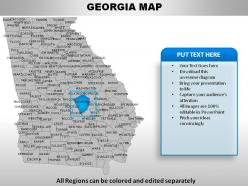 USA Georgia State Powerpoint Maps
