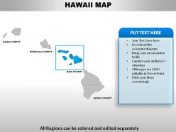 Usa hawaii state powerpoint maps