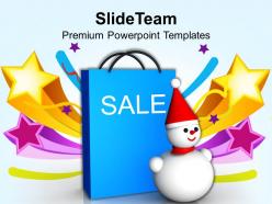 Usa holidays christmas balls sale shopping event powerpoint templates ppt backgrounds for slides