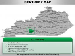 USA Kentucky State Powerpoint Maps