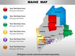Usa maine state powerpoint maps