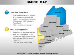 Usa maine state powerpoint maps