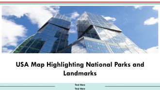USA Map Highlighting National Parks And Landmarks PPT Presentation AT