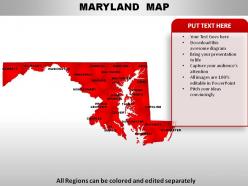 Usa maryland state powerpoint maps