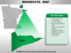 Usa minnesota state powerpoint maps
