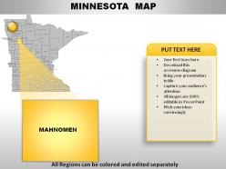Usa minnesota state powerpoint maps