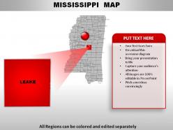 Usa mississippi state powerpoint maps