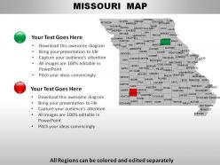 Usa missouri state powerpoint maps