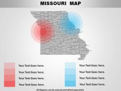 Usa missouri state powerpoint maps