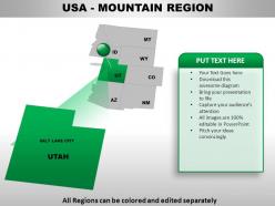 Usa mountain region country powerpoint maps