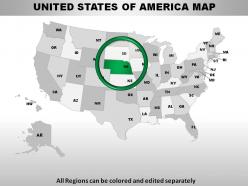 Usa nebraska state powerpoint maps