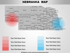 Usa nebraska state powerpoint maps