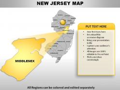 USA New Jersey State Powerpoint Maps