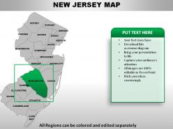 USA New Jersey State Powerpoint Maps
