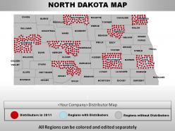Usa north dakota state powerpoint maps