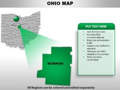 Usa ohio state powerpoint maps