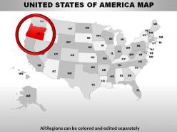 Usa oregon state powerpoint maps