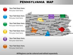 Usa pennsylvania state powerpoint maps