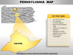 Usa pennsylvania state powerpoint maps