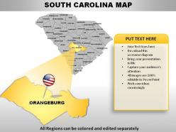 Usa south carolina state powerpoint maps
