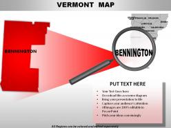 Usa vermont state powerpoint maps