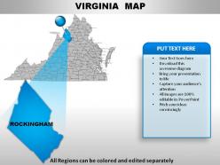 Usa virginia state powerpoint maps