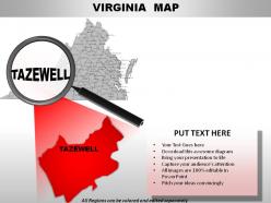 USA Virginia State Powerpoint Maps