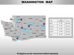 Usa Washington State Powerpoint Maps