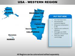 Usa western region country powerpoint maps