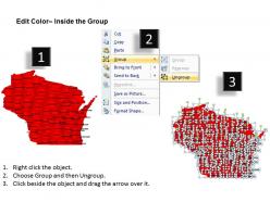 Usa wisconsin state powerpoint maps