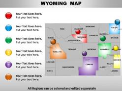 Usa wyoming state powerpoint maps