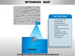 Usa wyoming state powerpoint maps