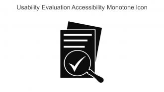 Usability Evaluation Accessibility Monotone Icon In Powerpoint Pptx Png And Editable Eps Format
